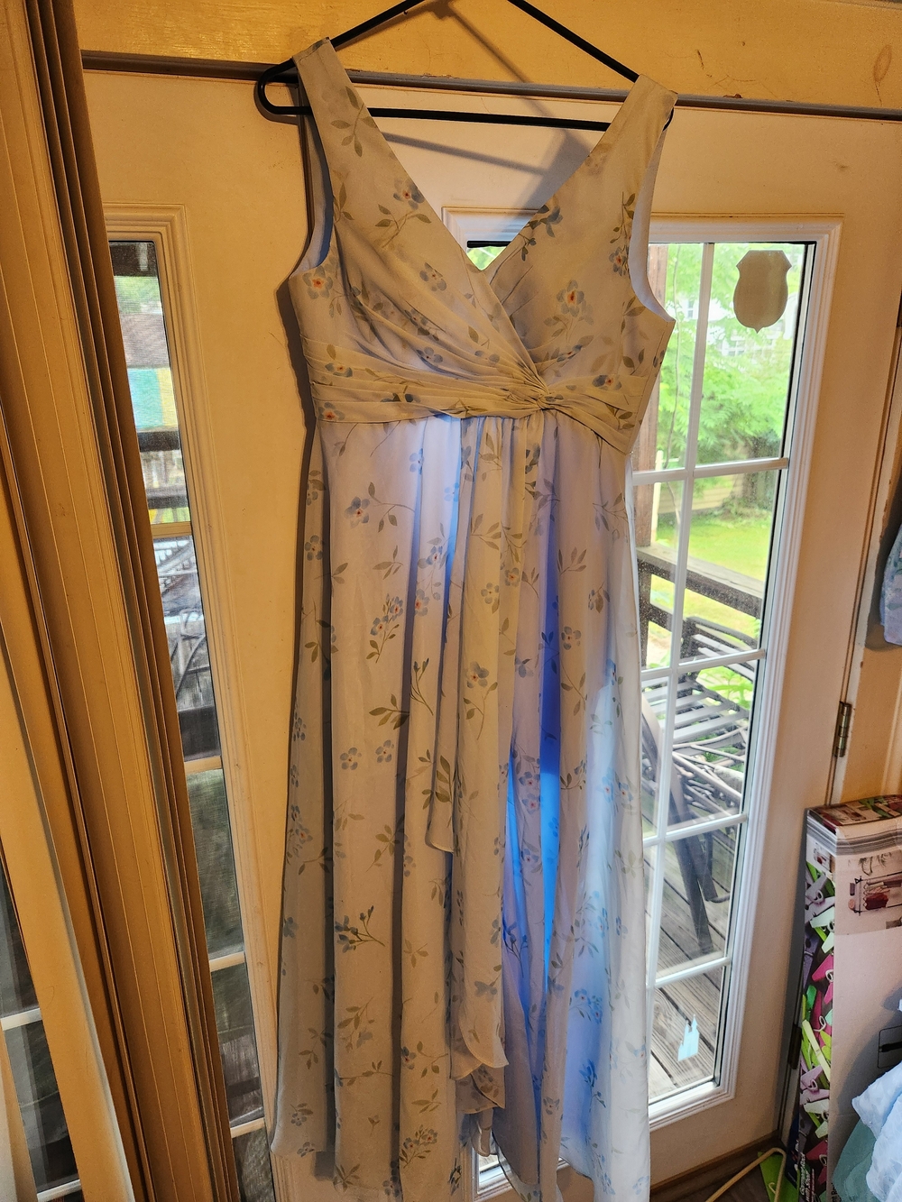 Light Blue Floral Formal Dress Brand NEW